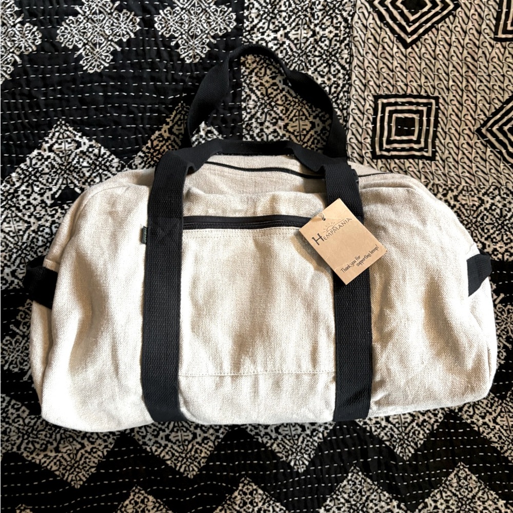 NWT Hemp Duffle Bag
